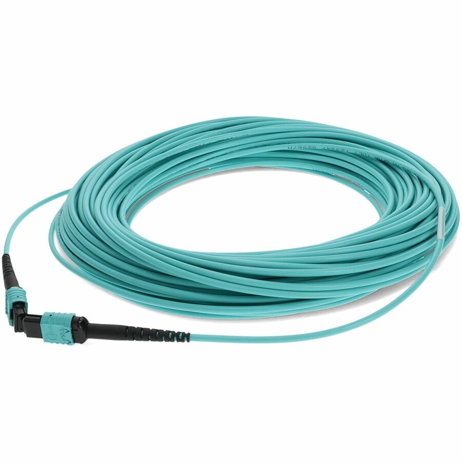AddOn 18m MPO/MPO Female to Female Crossover OM4 12 Fiber LOMM Patch Cable ADD-MPOMPO-18M5OM4