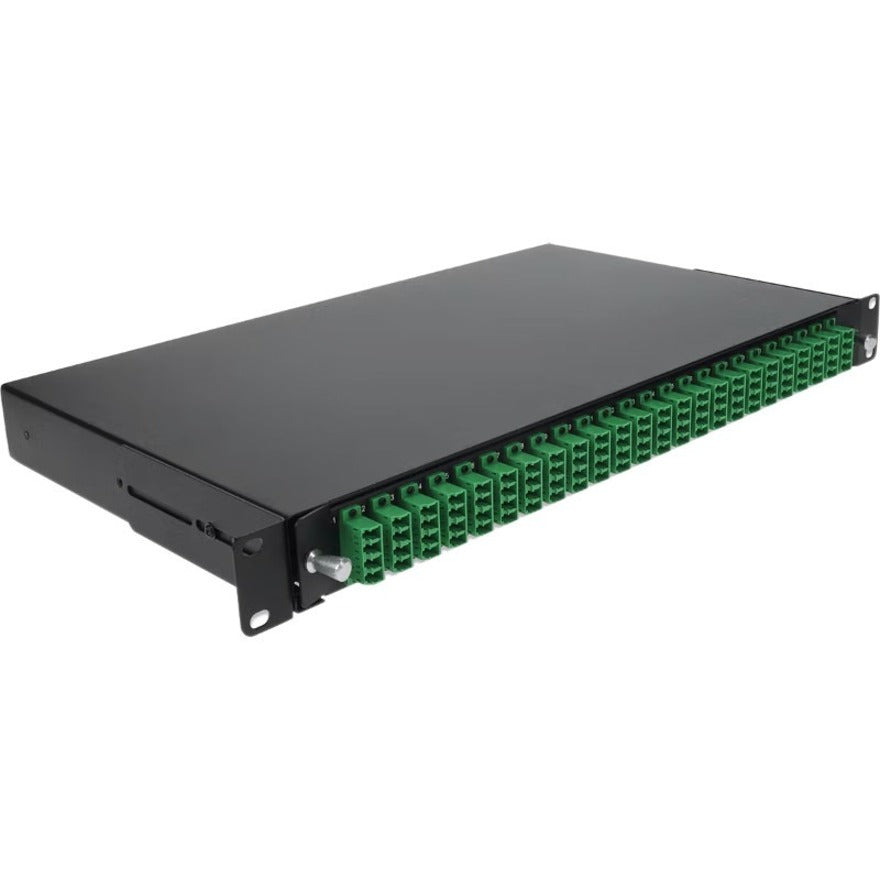 AddOn 19-inch Rack Mount 1U Patch Panel with 48 APC LC Duplex, Single-Mode OS2 ADD-1U48ALCDS2