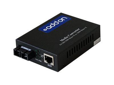 AddOn 1Gbs 1 RJ-45 to 1 SC Media Converter - Fiber media converter - 1GbE - 1000Base-SX, 1000Base-TX - RJ-45 / SC