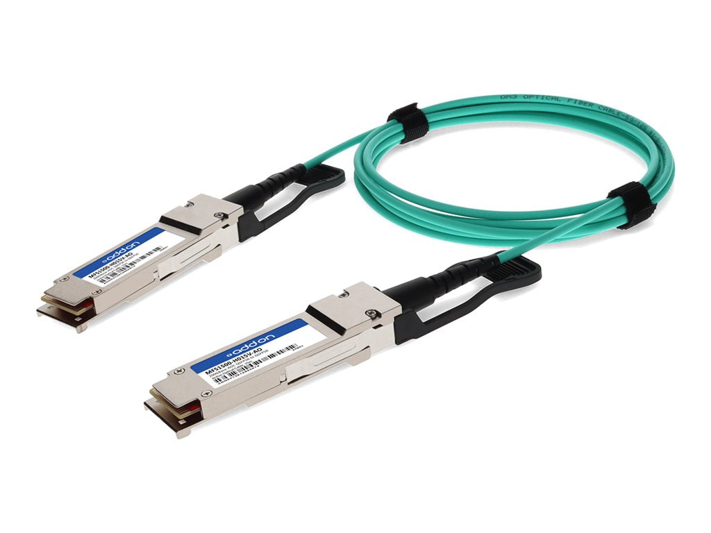AddOn - 200GBase-AOC direct attach cable - TAA Compliant - QSFP56 to QSFP56 - 15 m - fiber optic - OM3 - Active Optical Cable MFS1S00-H015V-AO
