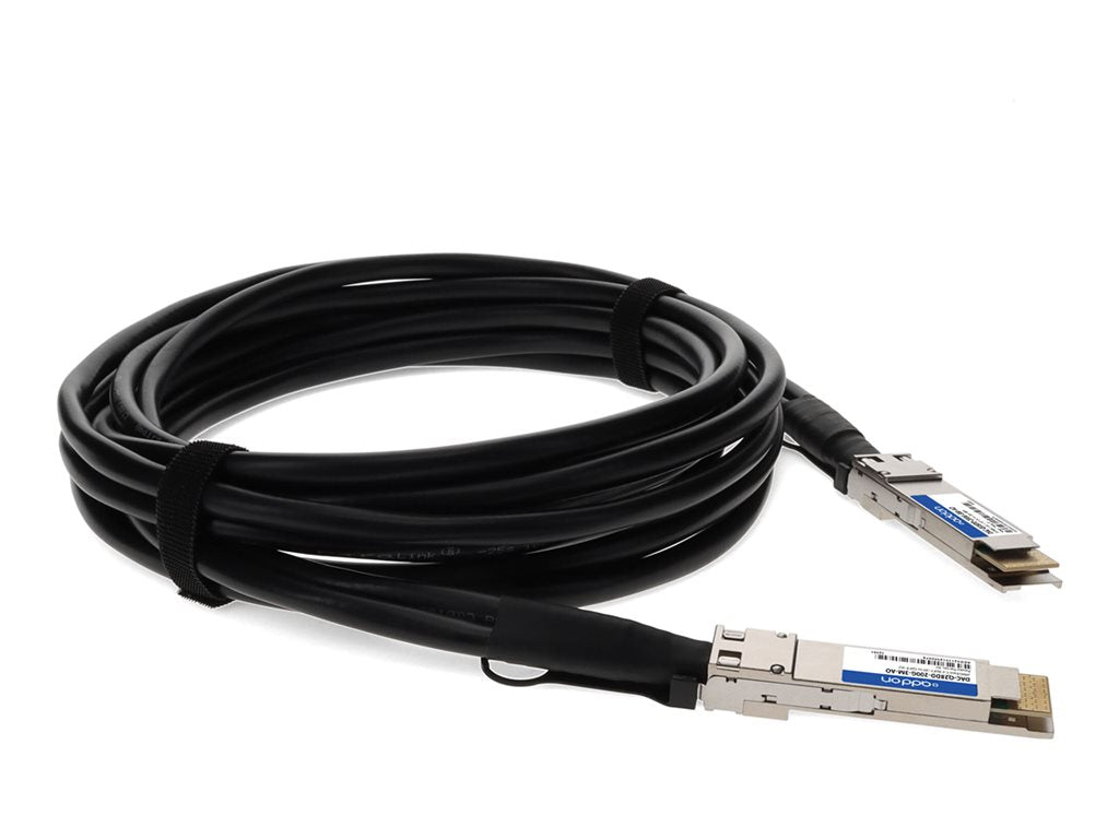 AddOn - 200GBase-CU direct attach cable - TAA Compliant - QSFP-DD to QSFP-DD - 10 ft - twinaxial - passive
