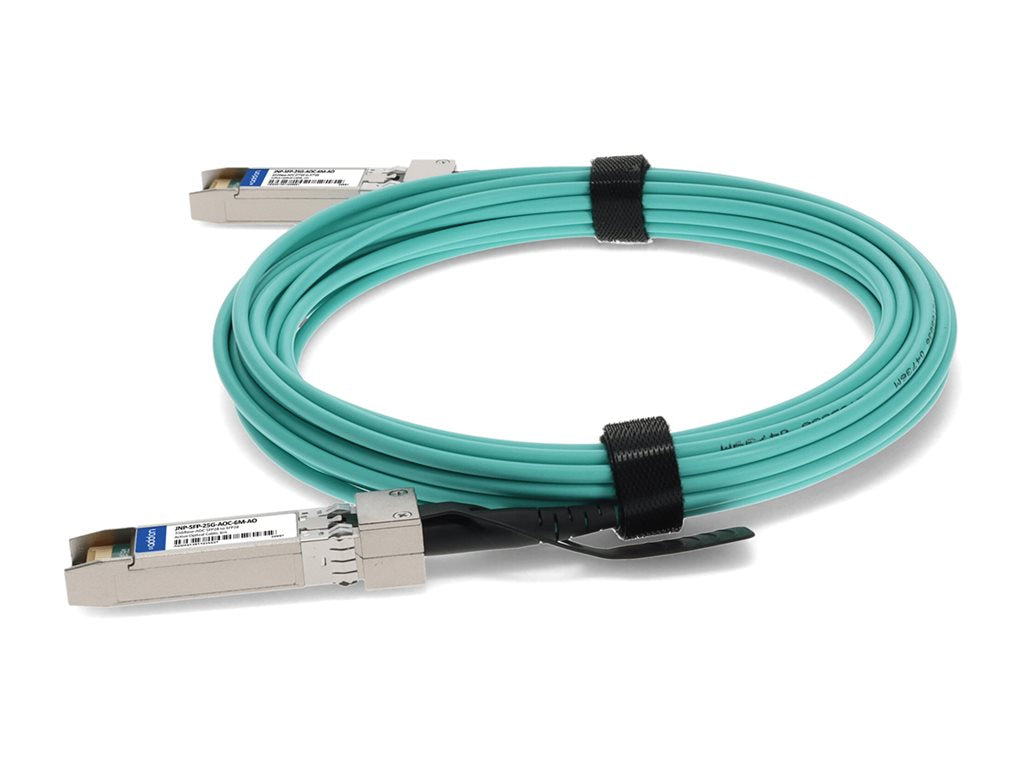 AddOn - 25GBase-AOC direct attach cable - TAA Compliant - SFP28 to SFP28 - 6 m - fiber optic - active