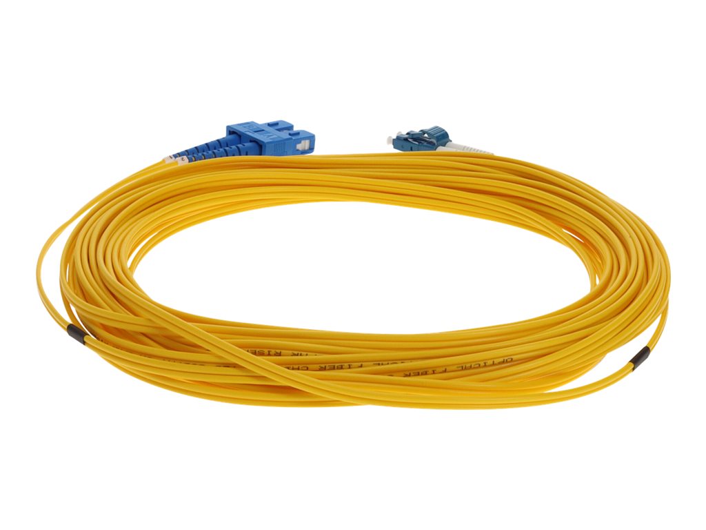 AddOn 25m LC to SC OS1 Yellow Patch Cable - Patch cable - LC/UPC single-mode (M) to SC/UPC single-mode (M) - 25 m - fiber optic ADD-SC-LC-2-5M9SMF