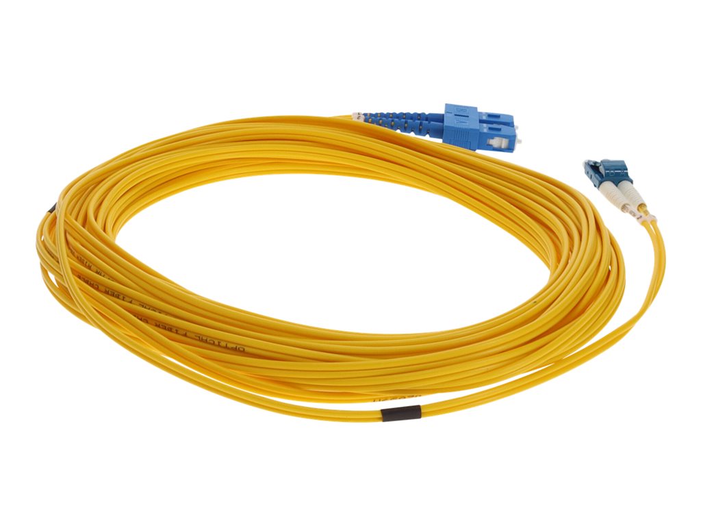 AddOn 25m LC to SC OS1 Yellow Patch Cable - Patch cable - LC/UPC single-mode (M) to SC/UPC single-mode (M) - 25 m - fiber optic ADD-SC-LC-2-5M9SMF