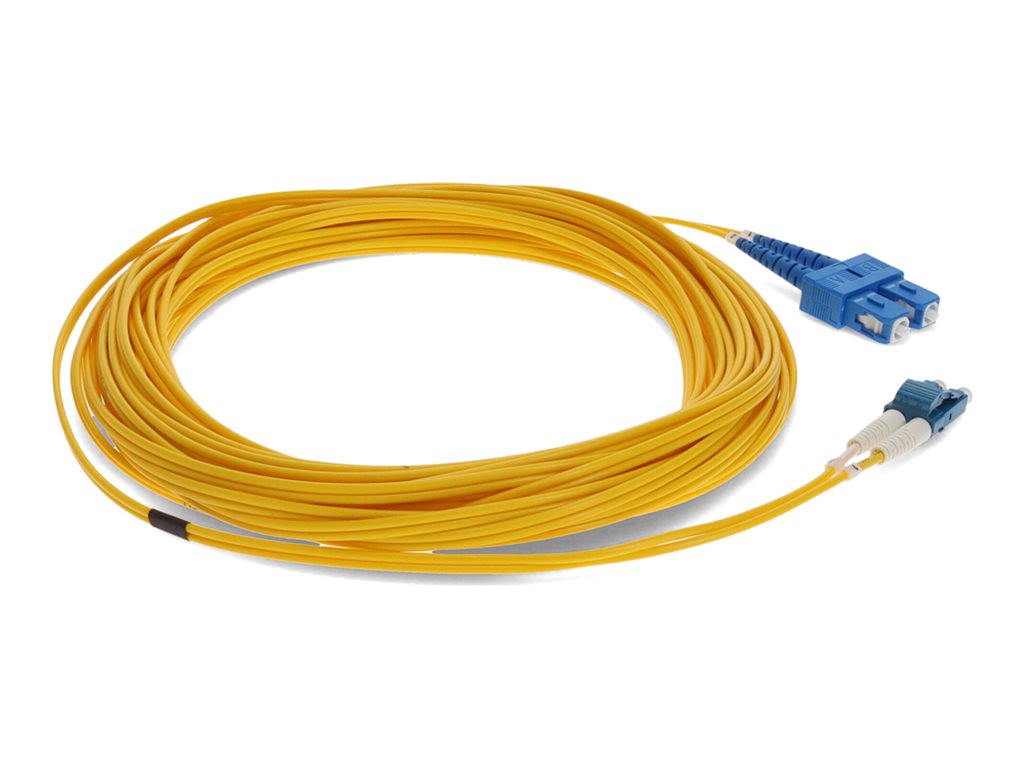AddOn 25m LC to SC OS1 Yellow Patch Cable - Patch cable - LC/UPC single-mode (M) to SC/UPC single-mode (M) - 25 m - fiber optic ADD-SC-LC-2-5M9SMF