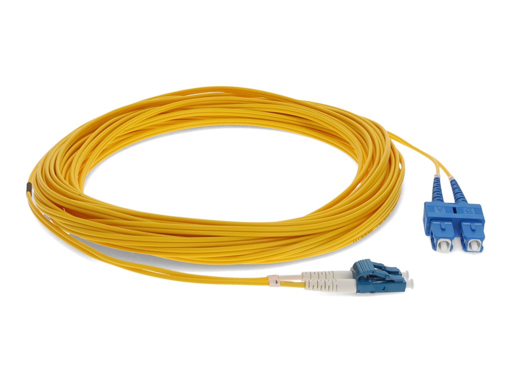 AddOn 25m LC to SC OS1 Yellow Patch Cable - Patch cable - LC/UPC single-mode (M) to SC/UPC single-mode (M) - 25 m - fiber optic ADD-SC-LC-2-5M9SMF