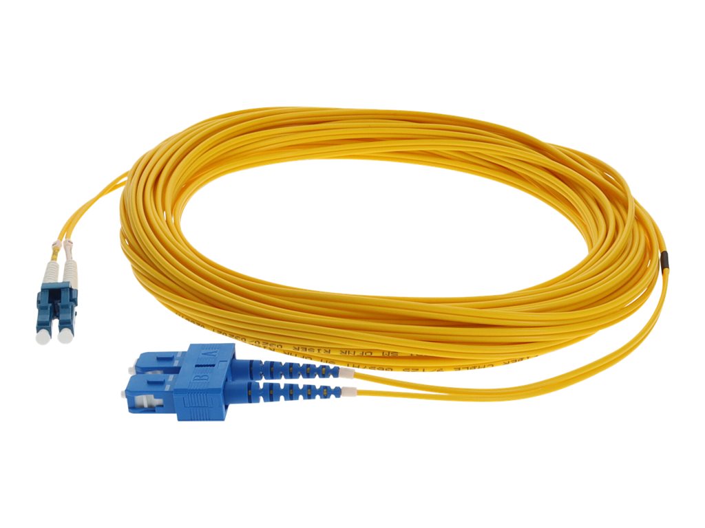 AddOn 25m LC to SC OS1 Yellow Patch Cable - Patch cable - LC/UPC single-mode (M) to SC/UPC single-mode (M) - 25 m - fiber optic ADD-SC-LC-2-5M9SMF
