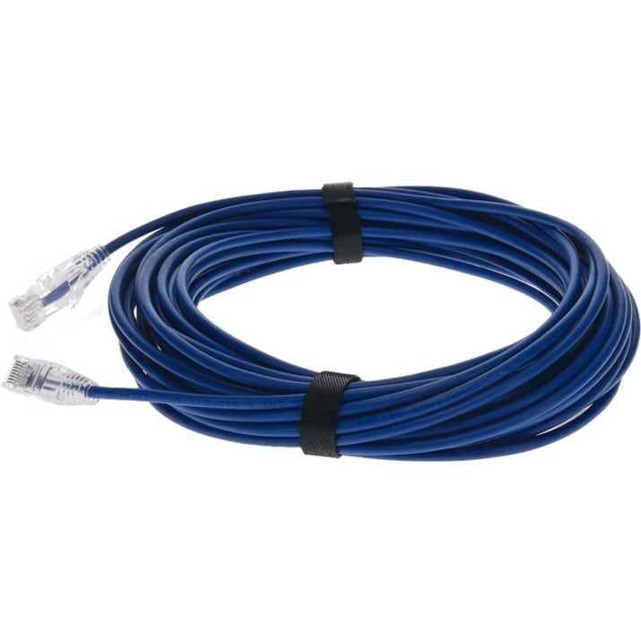 AddOn 35ft Blue CAT 6 Slim PVC Ethernet Cable Snagless Clear-Claw TAA RJ-45 M/M ADD-35FSLCAT6-BE-TAA