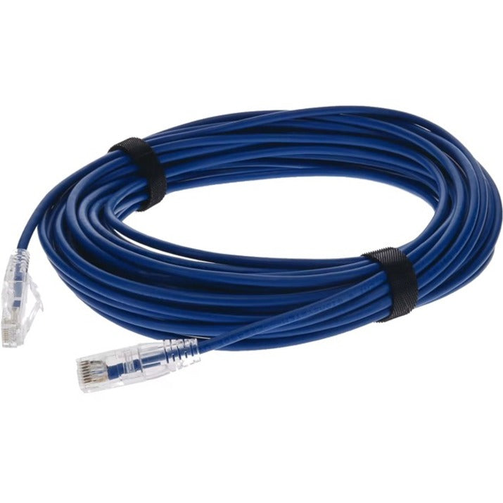 AddOn 35ft Blue CAT 6 Slim PVC Ethernet Cable Snagless Clear-Claw TAA RJ-45 M/M ADD-35FSLCAT6-BE-TAA
