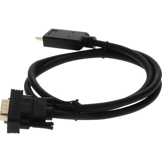AddOn 3ft HDMI 1.3 Male to VGA Male Black Cable For Resolution Up to 1920x1200 (WUXGA) HDMI2VGAMM3