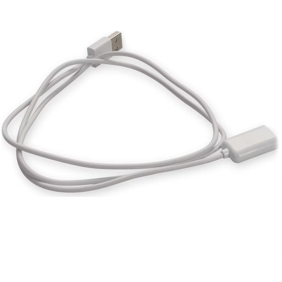 AddOn 3m USB 2.0 (A) Male to USB 2.0 (B) Female White Cable USBEXTAB3MMFW