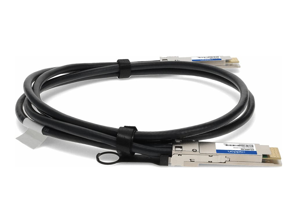 AddOn - 400GBase-CU direct attach cable - TAA Compliant - QSFP-DD to QSFP-DD - 1.6 ft - twinaxial - passive 470-ADYS-AO