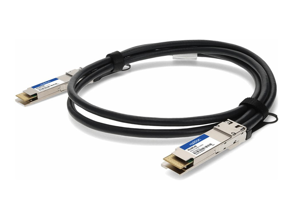 AddOn - 400GBase-CU direct attach cable - TAA Compliant - QSFP-DD to QSFP-DD - 1.6 ft - twinaxial - passive 470-ADYS-AO