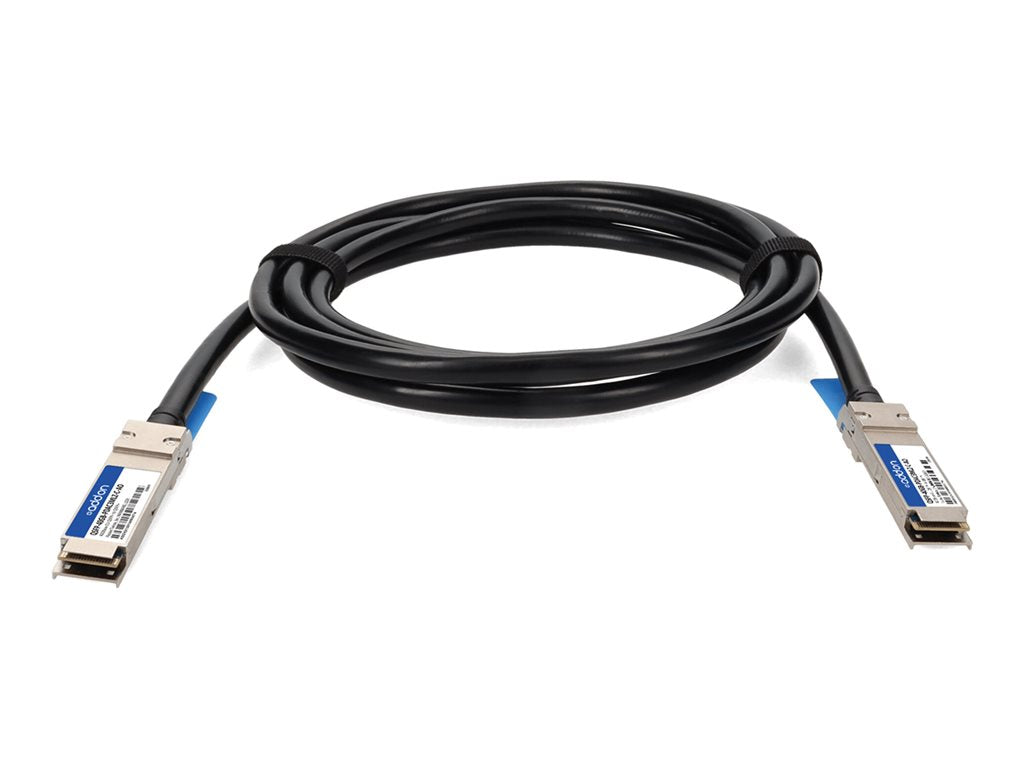 AddOn - 40GBase-CU direct attach cable - TAA Compliant - QSFP+ to QSFP+ - 10 ft - twinaxial - SFF-8661/IEEE 802.3bj -