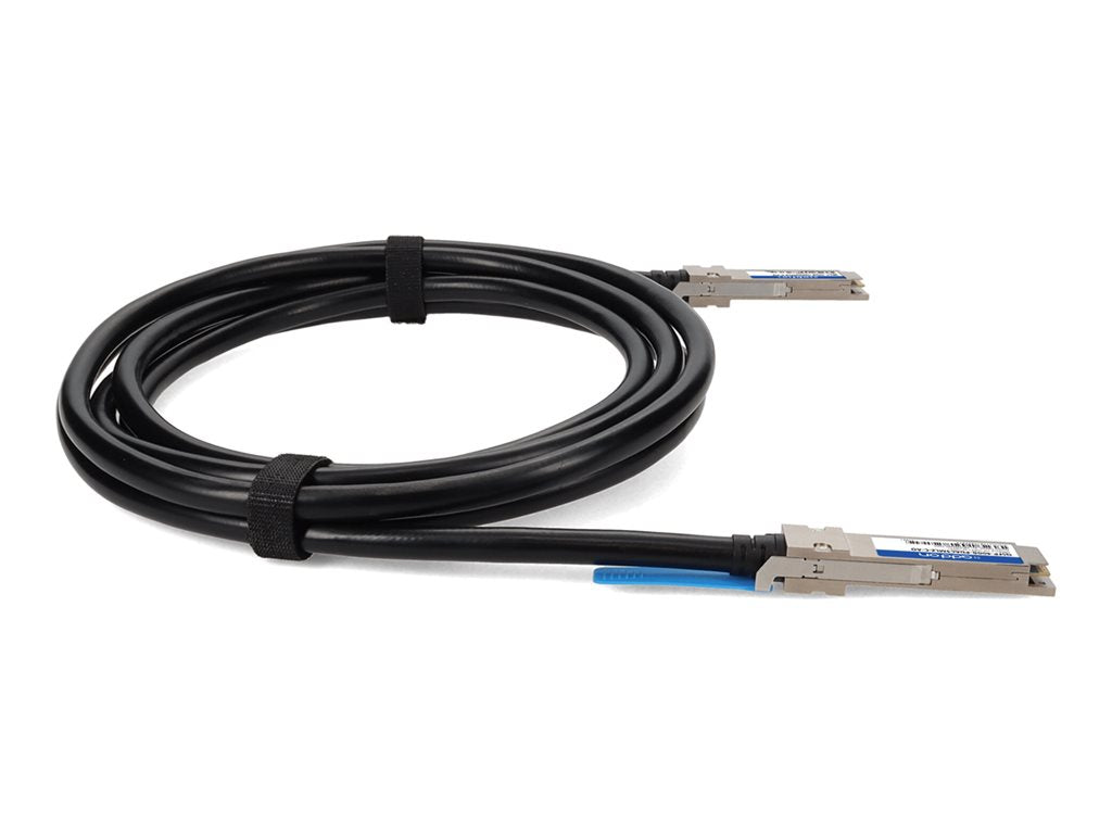 AddOn - 40GBase-CU direct attach cable - TAA Compliant - QSFP+ to QSFP+ - 10 ft - twinaxial - SFF-8661/IEEE 802.3bj - halogen-free, QSFP-40GB-PDAC3MLZ-C-AO