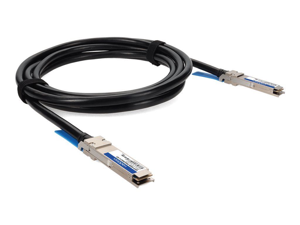 AddOn - 40GBase-CU direct attach cable - TAA Compliant - QSFP+ to QSFP+ - 10 ft - twinaxial - SFF-8661/IEEE 802.3bj - halogen-free, QSFP-40GB-PDAC3MLZ-C-AO