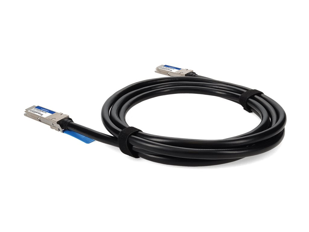 AddOn - 40GBase-CU direct attach cable - TAA Compliant - QSFP+ to QSFP+ - 10 ft - twinaxial - SFF-8661/IEEE 802.3bj - halogen-free, QSFP-40GB-PDAC3MLZ-J-AO