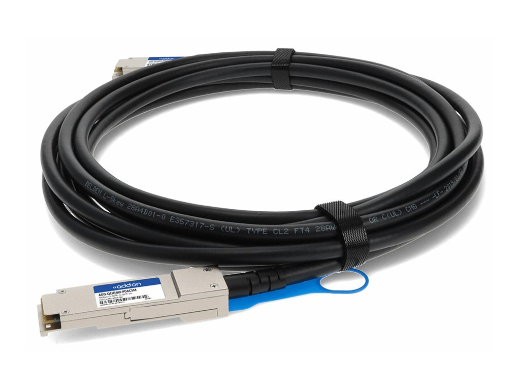AddOn - 40GBase-CU direct attach cable - TAA Compliant - QSFP+ to QSFP+ - 16.4 ft - twinaxial - passive