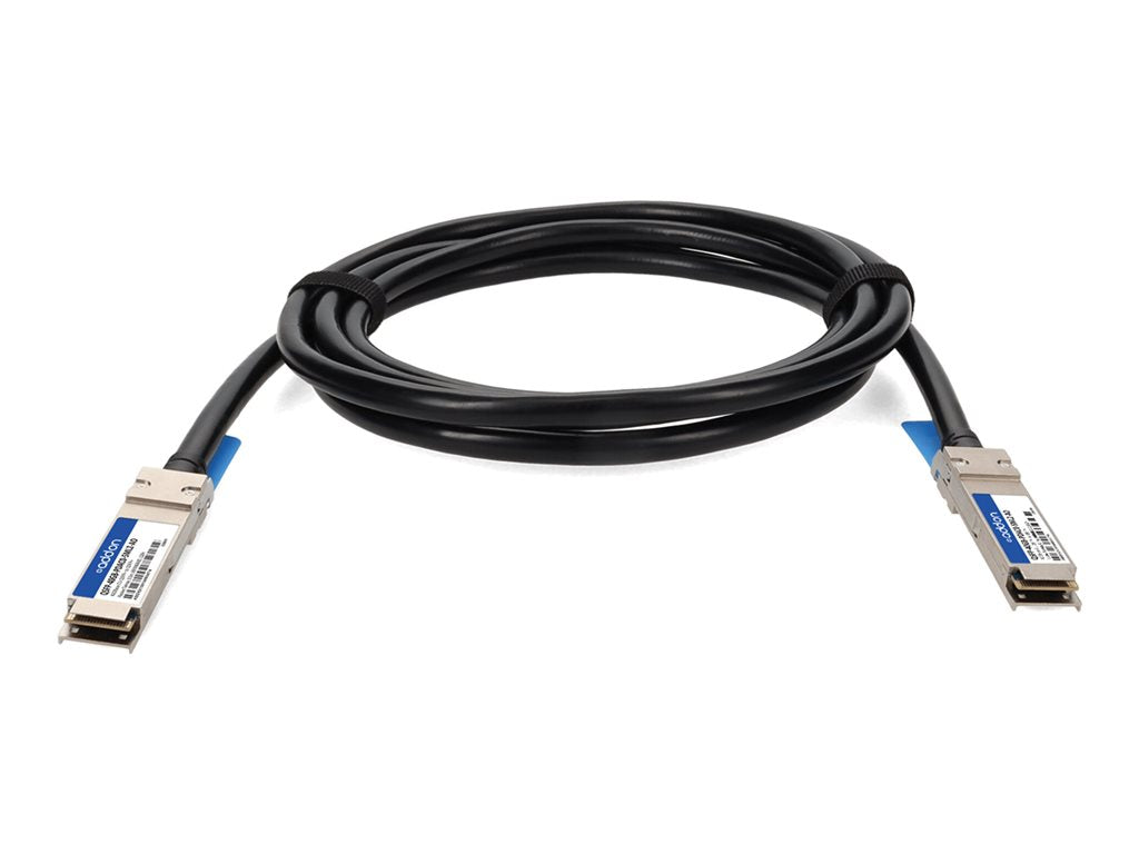 AddOn - 40GBase-CU direct attach cable - TAA Compliant - QSFP+ to QSFP+ - 1.6 ft - twinaxial - halogen-free, passive