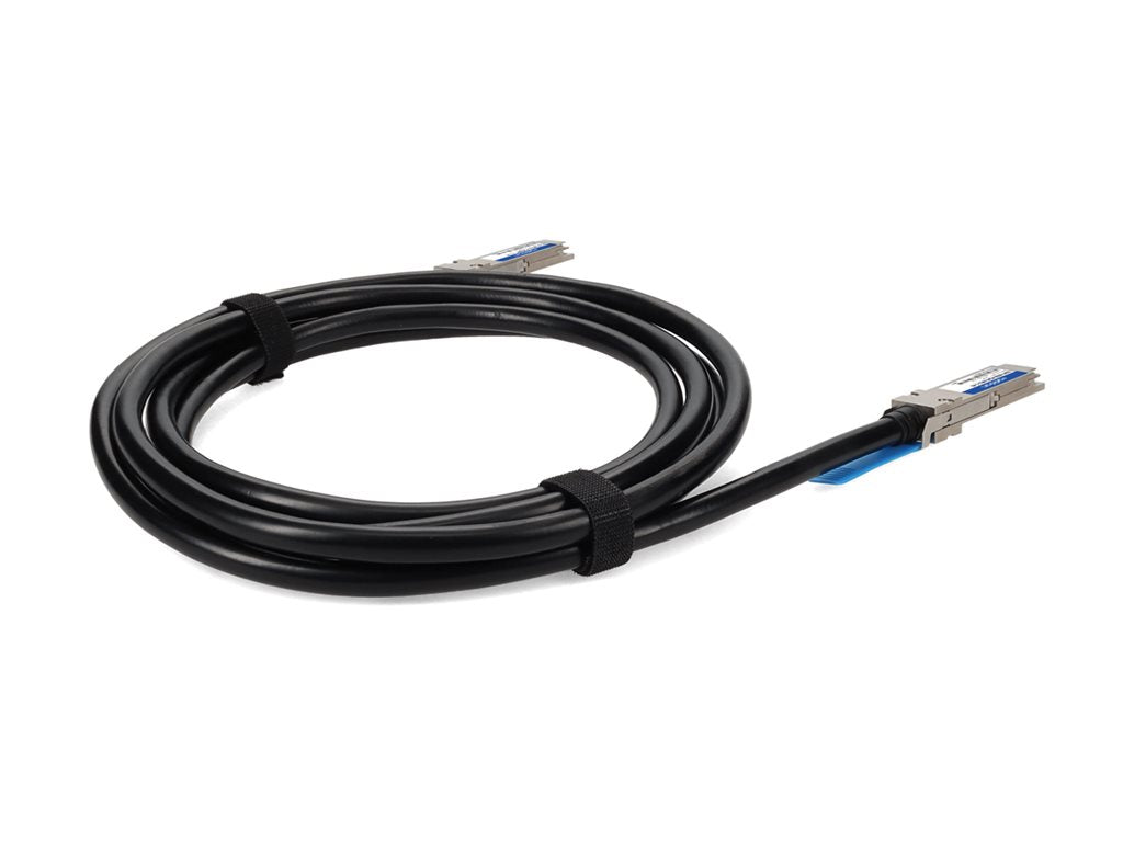 AddOn - 40GBase-CU direct attach cable - TAA Compliant - QSFP+ to QSFP+ - 3.3 ft - twinaxial - SFF-8661/IEEE 802.3bj - halogen-free, QSFP-40GB-PDAC1MLZ-C-AO