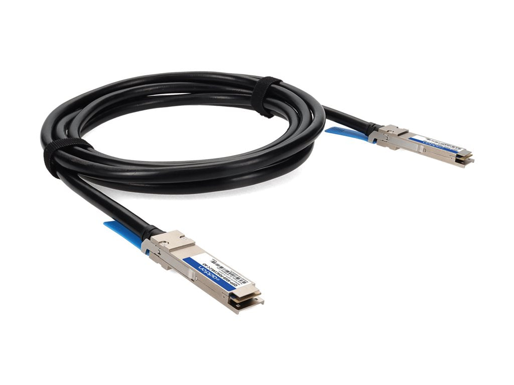AddOn - 40GBase-CU direct attach cable - TAA Compliant - QSFP+ to QSFP+ - 3.3 ft - twinaxial - SFF-8661/IEEE 802.3bj - halogen-free, QSFP-40GB-PDAC1MLZ-C-AO