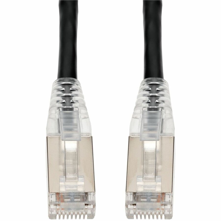 AddOn 4ft Black CAT 6 Shielded PVC Ethernet Cable Snagless Bubble Boot RJ-45 M/M ADD-4FCAT6S-BK