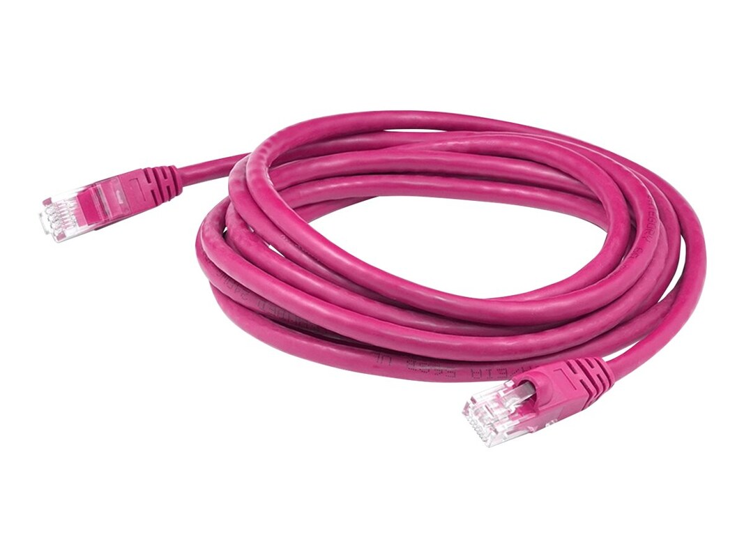AddOn 4ft RJ-45 (Male) to RJ-45 (Male) Straight Pink Cat6 UTP PVC Copper Patch Cable ADD-4FCAT6-PK
