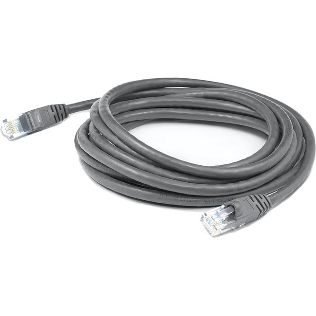 AddOn 50ft Gray CAT 6 Shielded PVC Ethernet Cable Snagless Bubble Boot RJ-45 M/M ADD-50FCAT6S-GY
