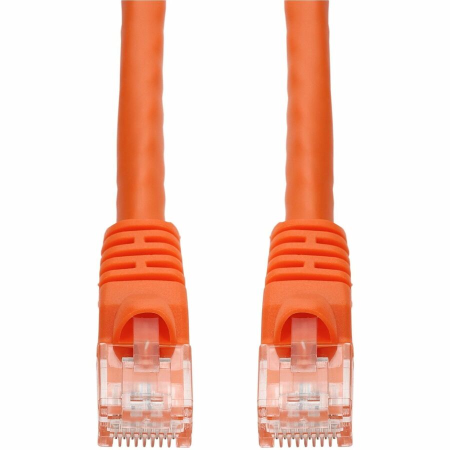 AddOn 50ft Orange CAT 6A PVC Ethernet Cable Snagless Bubble Boot RJ-45 M/M ADD-50FCAT6A-OE