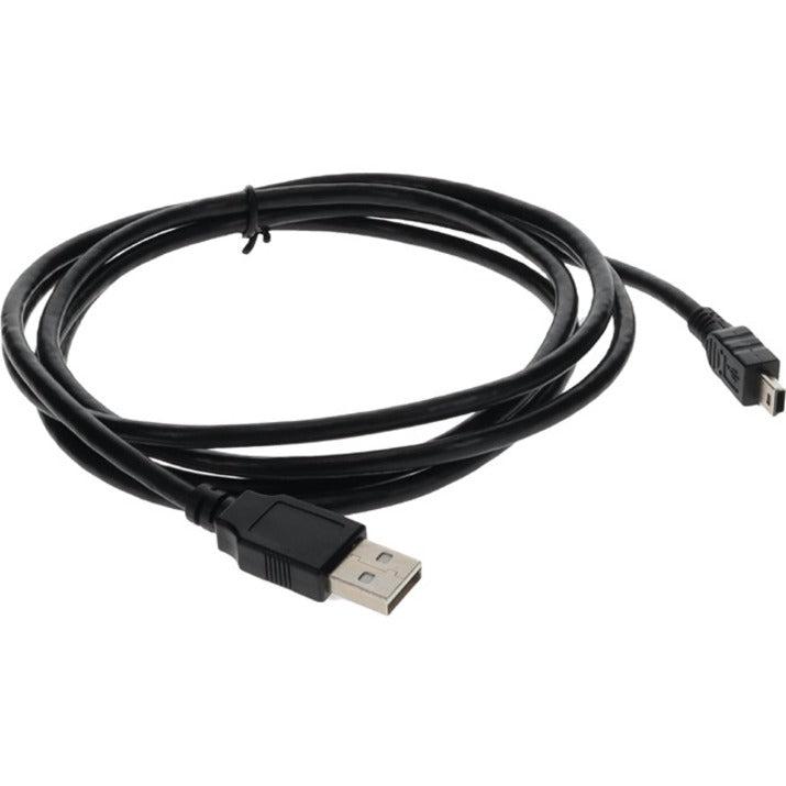 AddOn 6ft USB 2.0 (A) Male to Mini-USB 2.0 (B) Male Black Cable