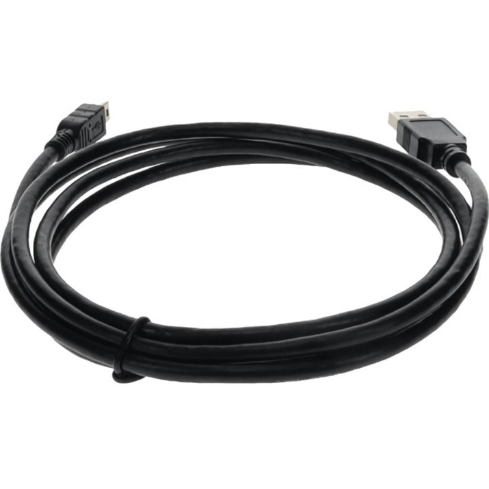 AddOn 6ft USB 2.0 (A) Male to Mini-USB 2.0 (B) Male Black Cable