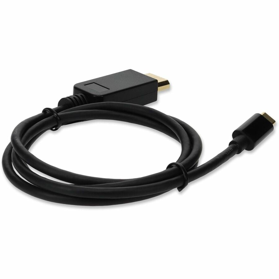 AddOn 6ft USB 3.1 (C) Male to DisplayPort Male Black Cable - 6 ft DisplayPort/USB-C A/V