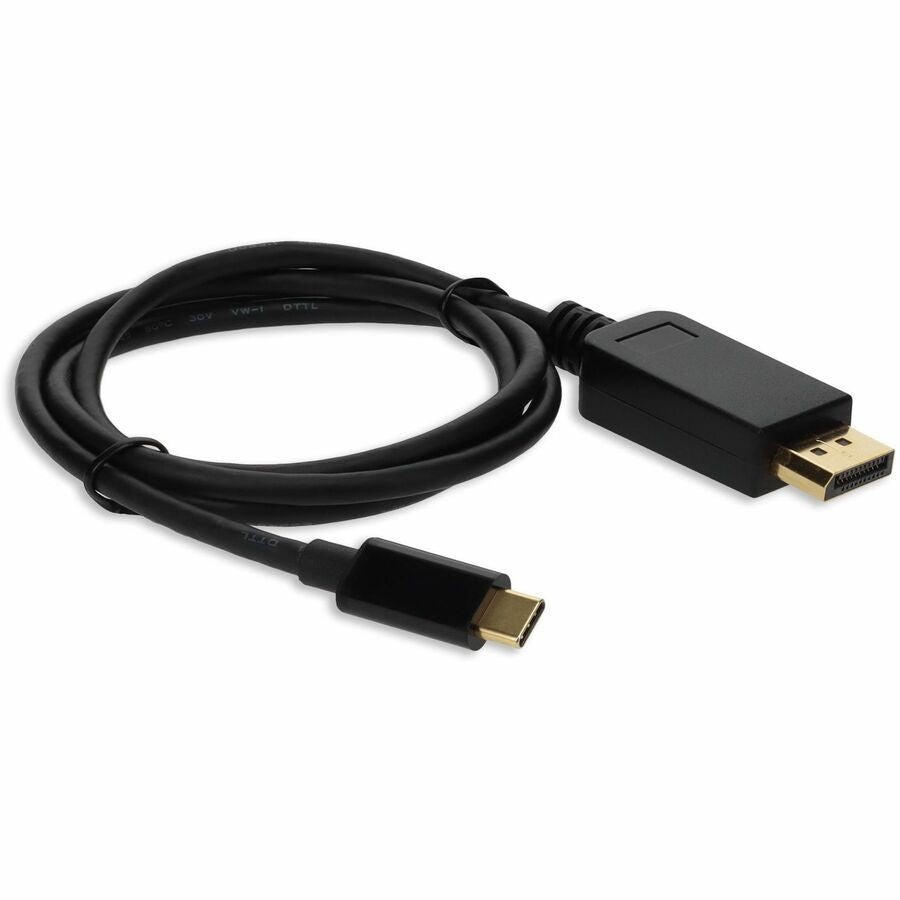 AddOn 6ft USB 3.1 (C) Male to DisplayPort Male Black Cable - 6 ft DisplayPort/USB-C A/V