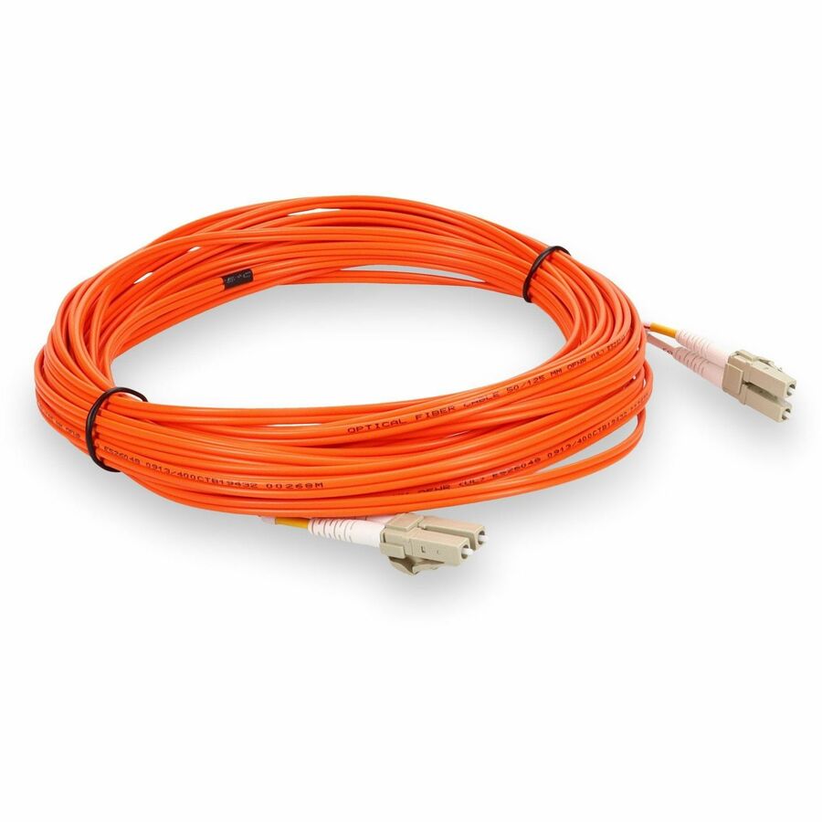 AddOn 6m LC (Male) to LC (Male) Orange OM2 Duplex Fiber OFNR (Riser-Rated) Patch Cable ADD-LC-LC-6M5OM2