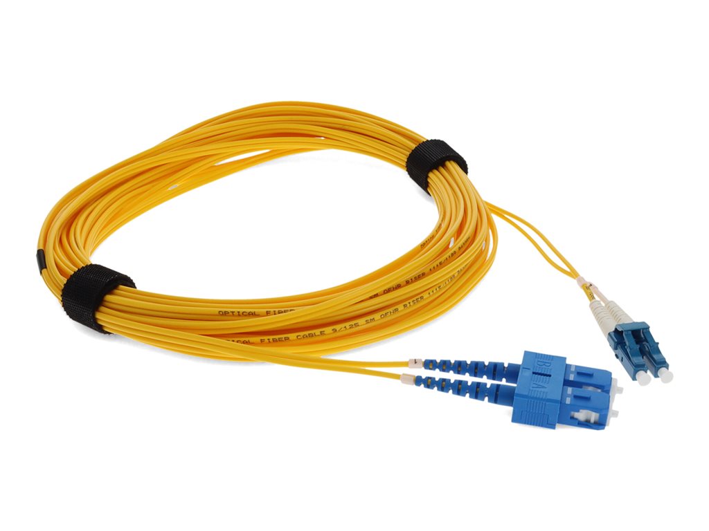 AddOn 9m LC to USC OS1 Yellow Patch Cable - Patch cable - TAA Compliant - SC/UPC single-mode (M) to LC/UPC single-mode
