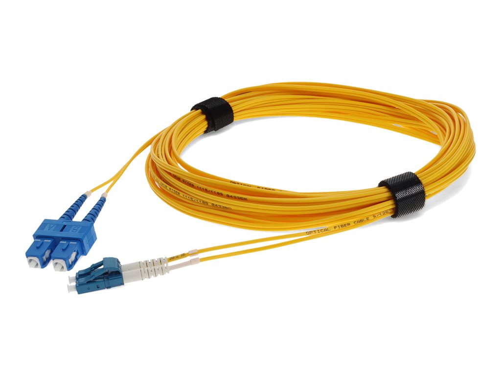 AddOn 9m LC to USC OS1 Yellow Patch Cable - Patch cable - TAA Compliant - SC/UPC single-mode (M) to LC/UPC single-mode