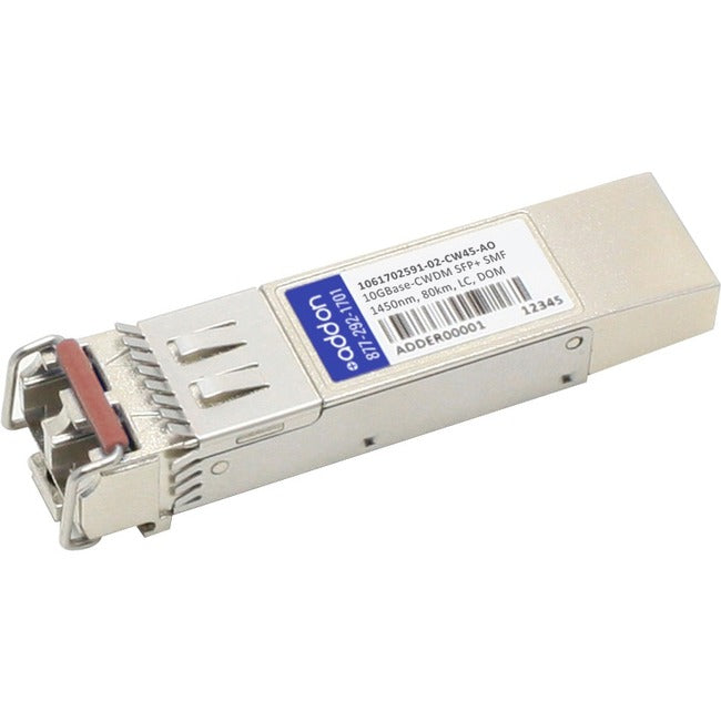 AddOn ADVA 1061702591-02-CW45 Compatible TAA Compliant 10GBase-CWDM SFP+ Transceiver (SMF, 1450nm, 80km, LC, DOM) 1061702591-02-CW45-AO