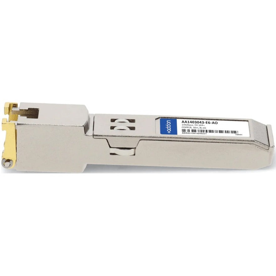 AddOn Avaya/Nortel AA1403043-E6 Compatible TAA Compliant 100/1000/10000Base-TX SFP+ Transceiver (Copper, 30m, RJ-45) AA1403043-E6-AO