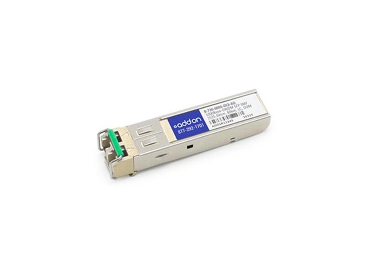 AddOn Ciena B-730-0005-053 Compatible TAA Compliant 1000Base-DWDM 100GHz SFP Transceiver (SMF, 1535.04nm, 80km, LC, DOM) B-730-0005-053-AO