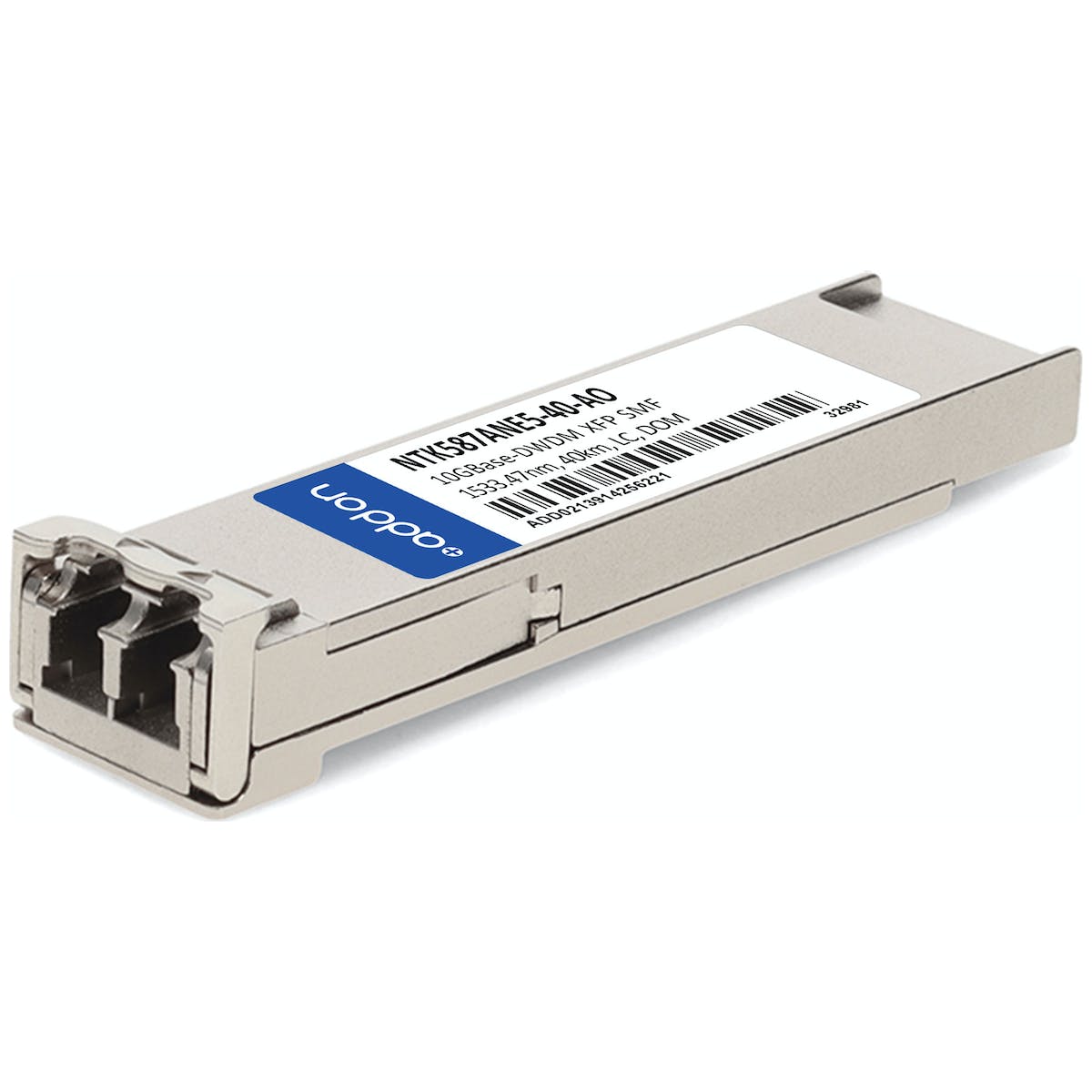 AddOn Ciena NTK587ANE5 Compatible TAA Compliant 10GBase-DWDM 100GHz XFP Transceiver (SMF, 1533.47nm, 40km, LC, DOM) NTK587ANE5-40-AO