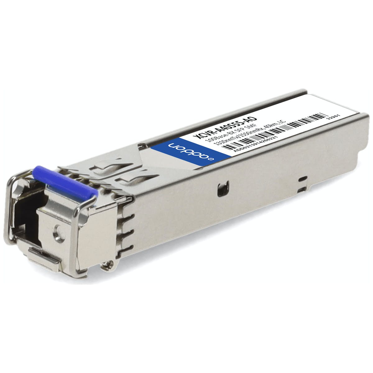 AddOn Ciena XCVR-A40S55 Compatible TAA Compliant 100Base-BX SFP Transceiver (SMF, 1310nmTx/1550nmRx, 40km, LC) XCVR-A40S55-AO