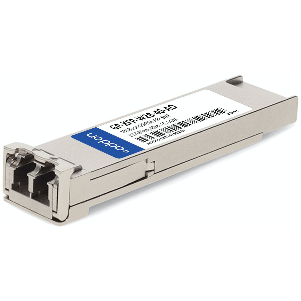 AddOn Dell Force10 GP-XFP-W28 Compatible TAA Compliant 10GBase-DWDM 100GHz XFP Transceiver (SMF, 1554.94nm, 40km, LC, DOM) GP-XFP-W28-40-AO