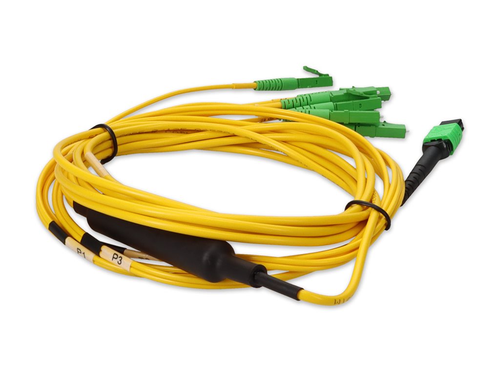 AddOn - Fanout cable - MPO single-mode (F) to LC single-mode (M) - 2 m - fiber optic - 9 / 125 micron - OS2 - OFNR -