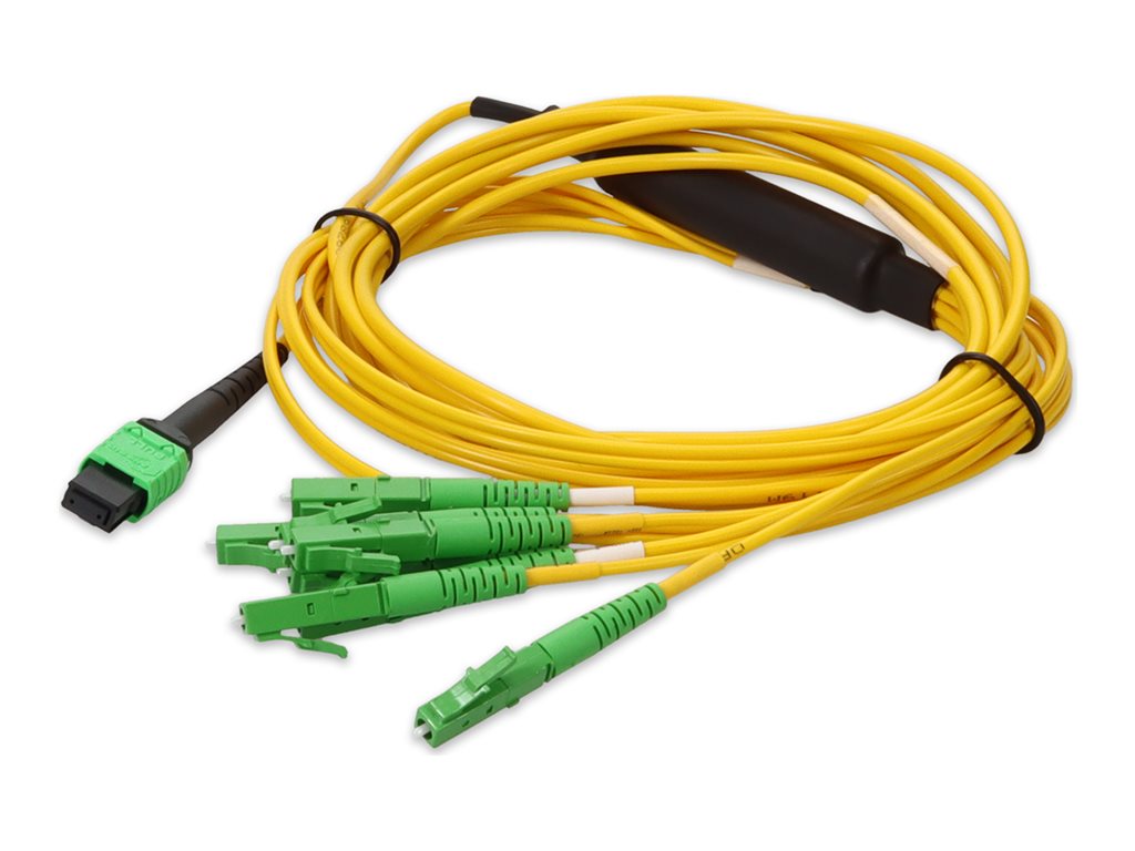 AddOn - Fanout cable - MPO single-mode (F) to LC single-mode (M) - 2 m - fiber optic - 9 / 125 micron - OS2 - OFNR -