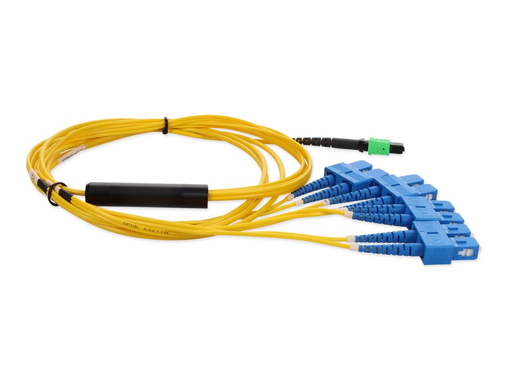 AddOn - Fanout cable - MPO/PC single-mode (F) to SC/UPC single-mode (M) - 2 m - fiber optic - simplex - 9 / 125 micron -