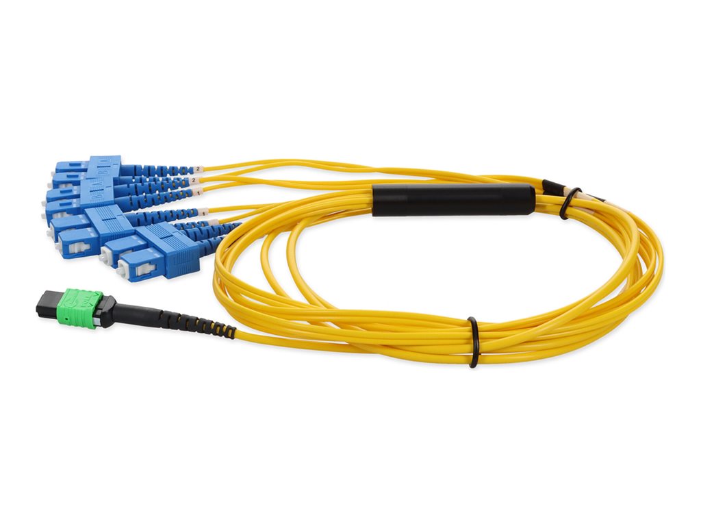 AddOn - Fanout cable - MPO/PC single-mode (F) to SC/UPC single-mode (M) - 2 m - fiber optic - simplex - 9 / 125 micron -