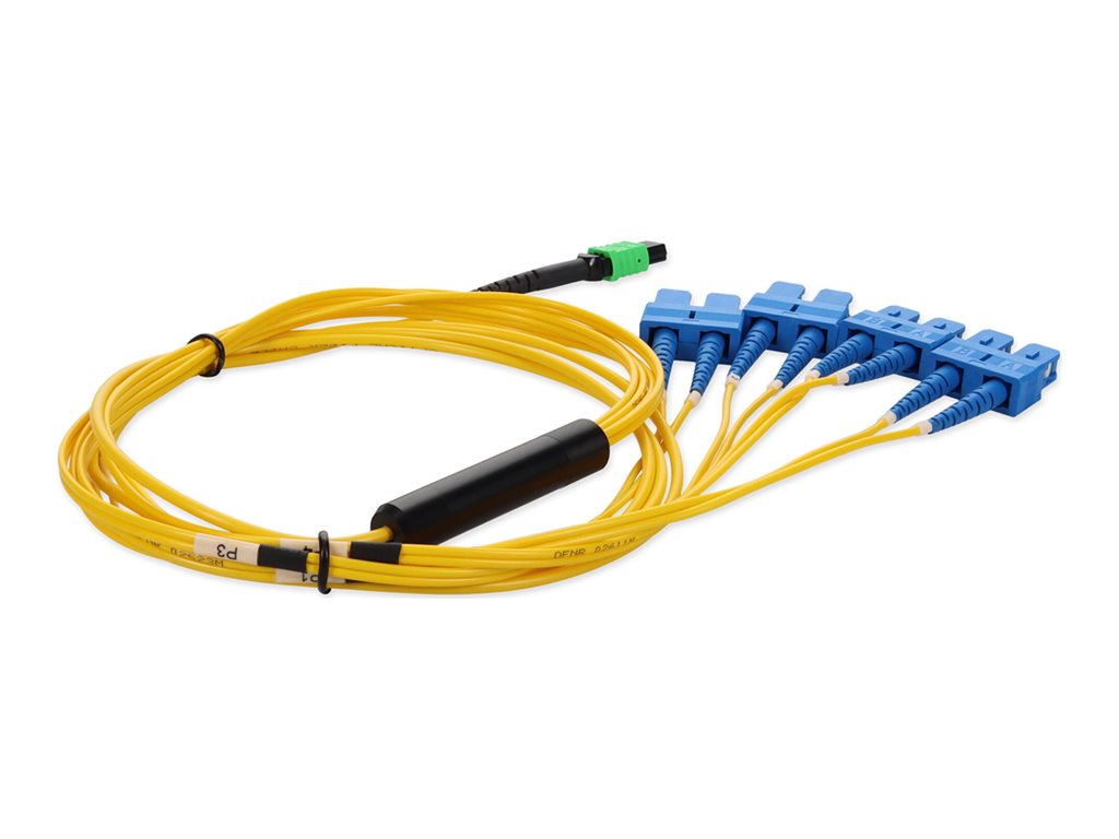 AddOn - Fanout cable - MPO/PC single-mode (F) to SC/UPC single-mode (M) - 2 m - fiber optic - simplex - 9 / 125 micron -