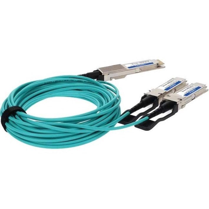 AddOn Fiber Optic Duplex Network Cable QDD-200G-2Q28-O15MAO