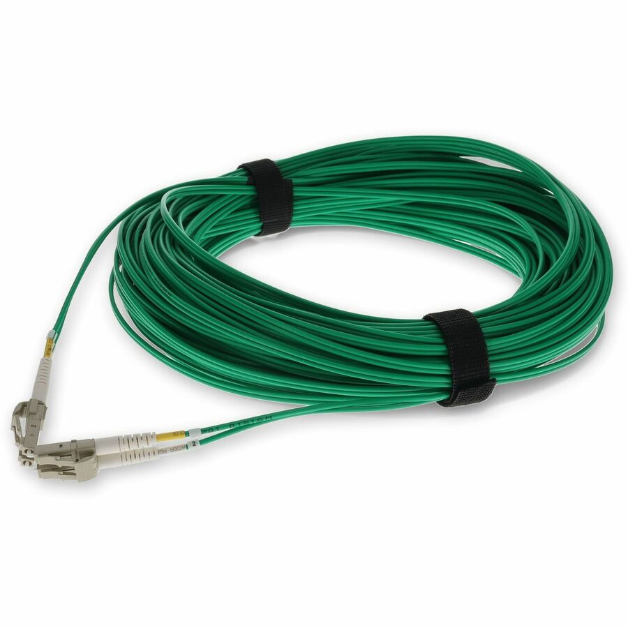 AddOn Fiber Optic Duplex Patch Network Cable ADD-LC-LC-30M5OM4-GN-TAA