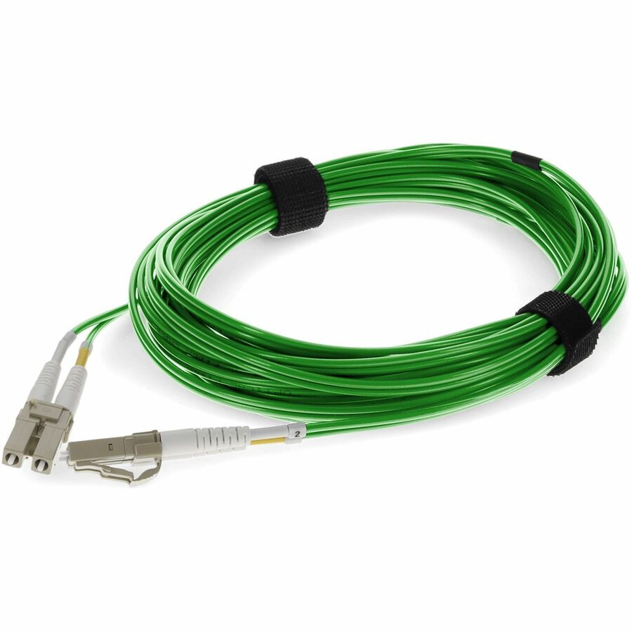AddOn Fiber Optic Duplex Patch Network Cable ADD-LC-LC-6M5OM4-GN-TAA